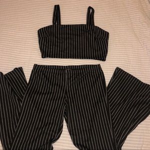 Fashion nova 2-piece striped set